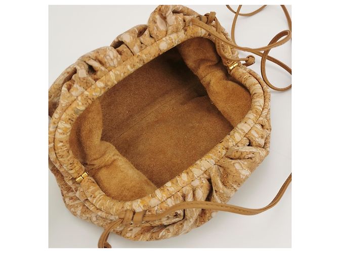 Borsa a spalla Bottega Veneta Cloud Oro in tessuto D'oro - vista 6