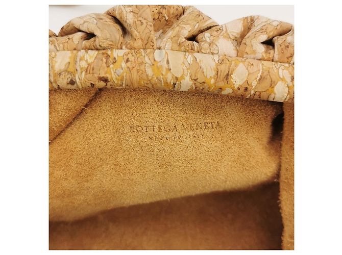 Borsa a spalla Bottega Veneta Cloud Oro in tessuto D'oro - vista 7