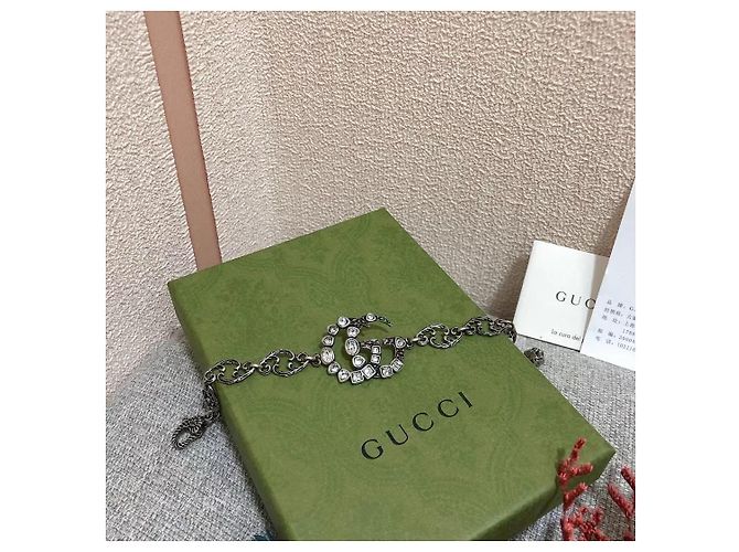 Bracciale con perline Gucci nero diamante - vista 4