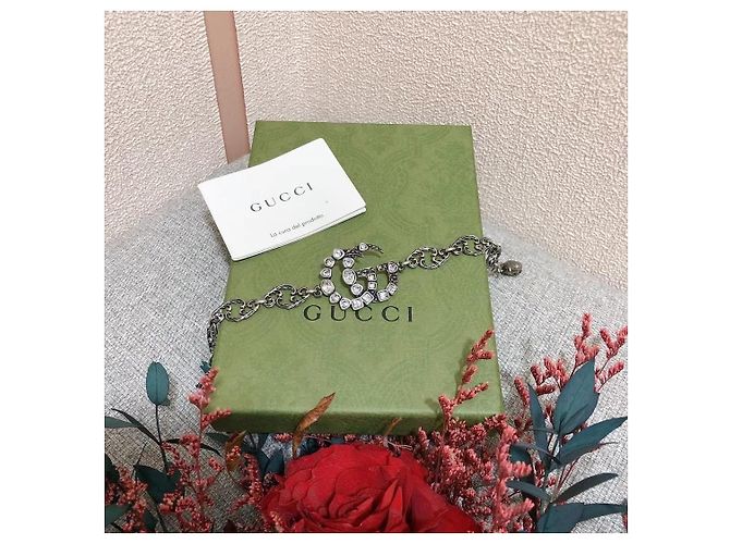 Bracciale con perline Gucci nero diamante - vista 8