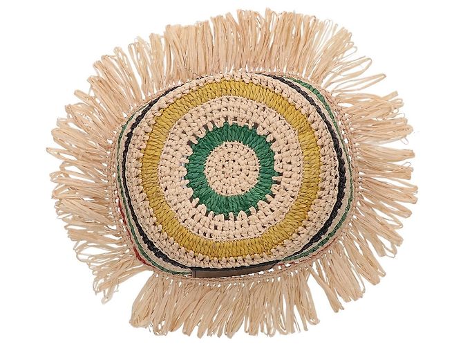 Cappello Clochette in Raffia a Strisce Anagram Loewe Multicolore - vista 5