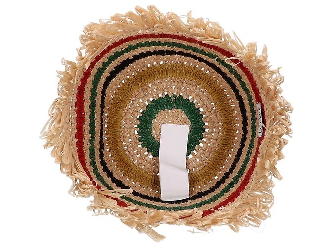 Cappello Clochette in Raffia a Strisce Anagram Loewe Multicolore - vista 6