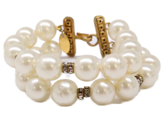 Timeless Bracciale a doppio filo di perle finte Chanel D'oro - vista 4