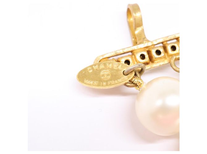 Timeless Bracciale a doppio filo di perle finte Chanel D'oro - vista 8