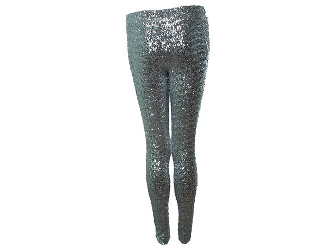 Isabel Marant, Pantalon en sequins argenté Métallisé - vue 3