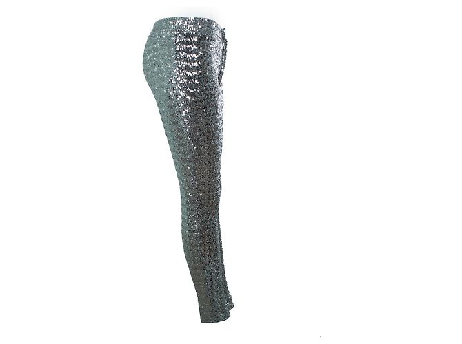 Isabel Marant, Pantalon en sequins argenté Métallisé - vue 4