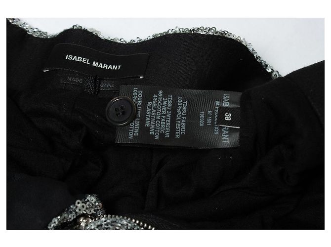 Isabel Marant, Pantalon en sequins argenté Métallisé - vue 5