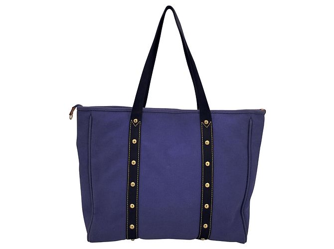 Louis Vuitton Stofftasche Antigua Blau - Ansicht 3