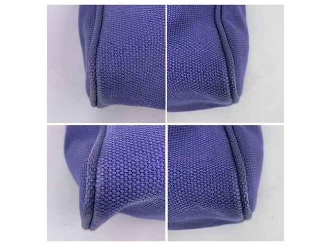 Louis Vuitton Stofftasche Antigua Blau - Ansicht 7