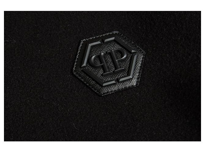 Philipp Plein, Wollfleece-Bomber Schwarz - Ansicht 6