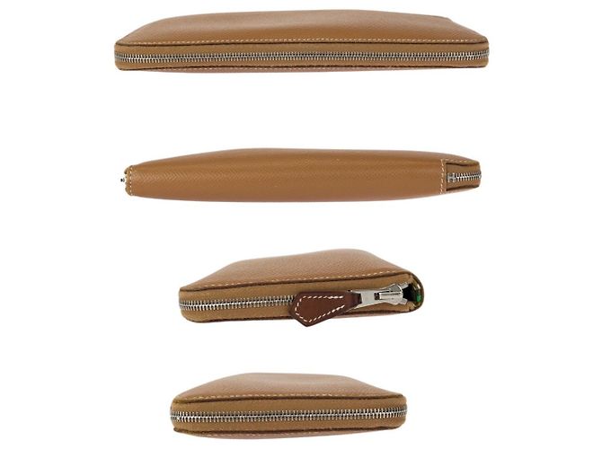 Portafoglio Long Azap Silk'in Hermès Marrone - vista 10