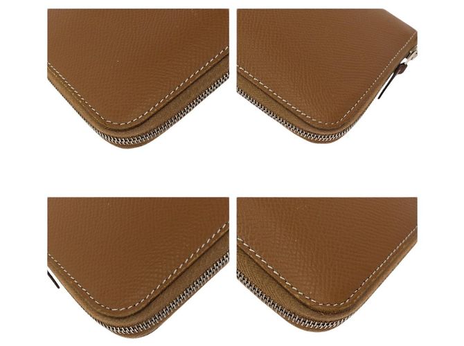 Portafoglio Long Azap Silk'in Hermès Marrone - vista 3