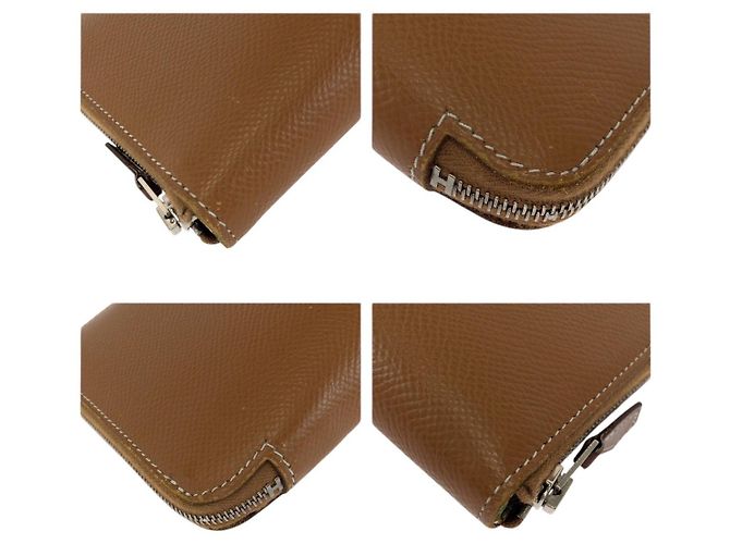 Portafoglio Long Azap Silk'in Hermès Marrone - vista 4