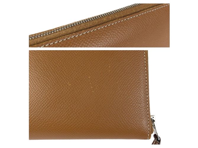 Portafoglio Long Azap Silk'in Hermès Marrone - vista 7