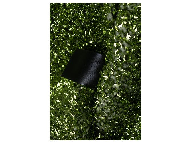 Dries van Noten, Suéter verde oversized de lamé - vista 7