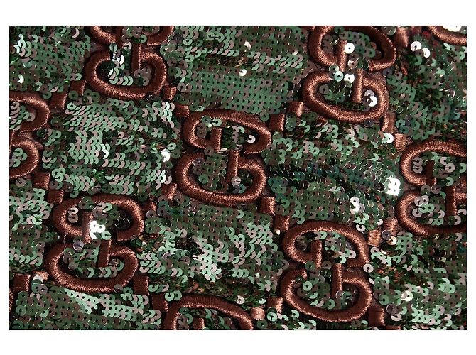 Gucci, Bomber interamente in paillettes oro e rosa Multicolore - vista 5