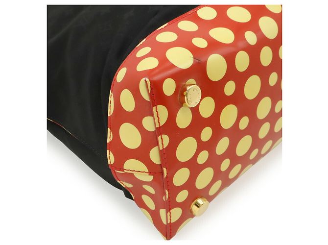 Louis Vuitton Vernis Infinity Dot Lockit MM Tote Rot - Ansicht 3