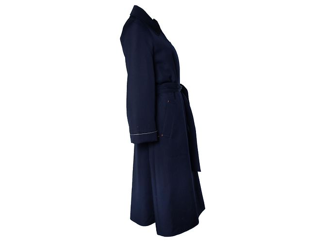 Hermès Blauer Wolltrenchcoat von Hermes - Ansicht 5