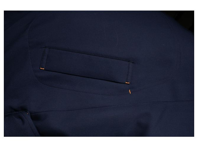 Hermès Blauer Wolltrenchcoat von Hermes - Ansicht 8