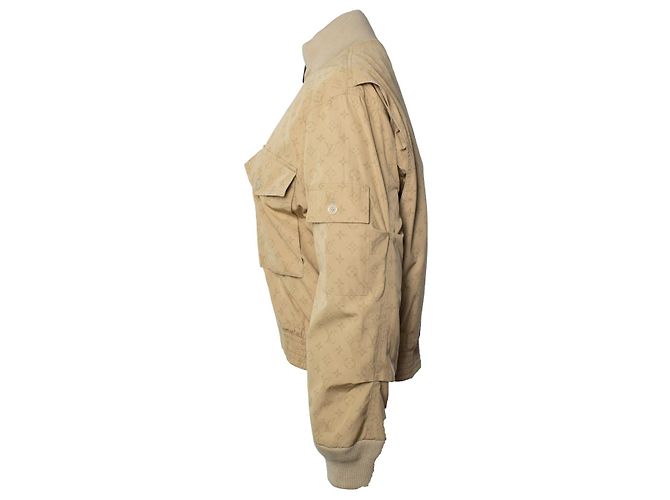 Louis Vuitton, Beiger Monogramm-Bomber Braun - Ansicht 2