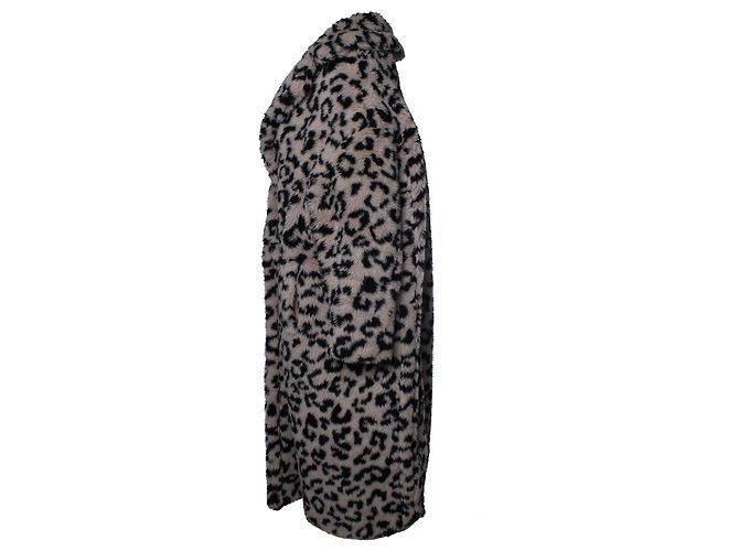 Cappotto teddy stampato leopardato Max Mara Marrone - vista 2