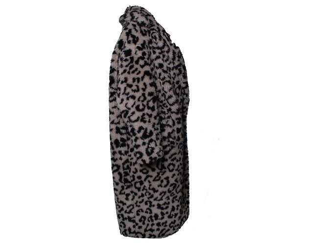 Cappotto teddy stampato leopardato Max Mara Marrone - vista 4