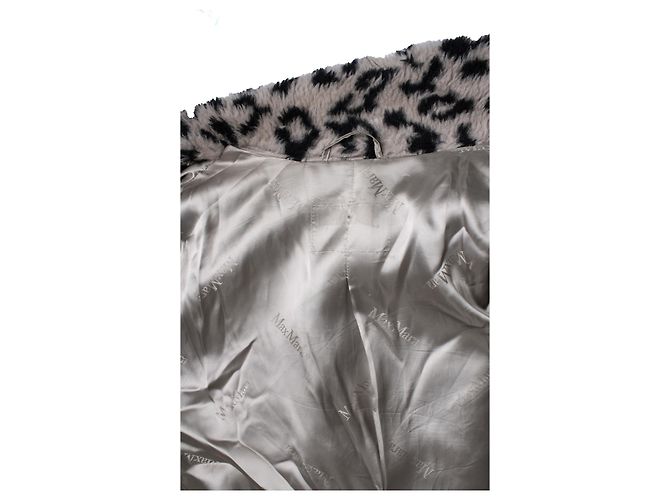 Cappotto teddy stampato leopardato Max Mara Marrone - vista 7