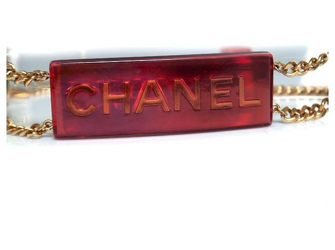 Cintura a catena iridescente multicolore Chanel - vista 6