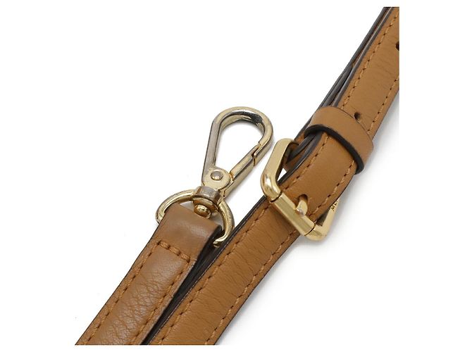 Mini Boston 2WAY in pelle PVC con logo MCM Marrone - vista 6