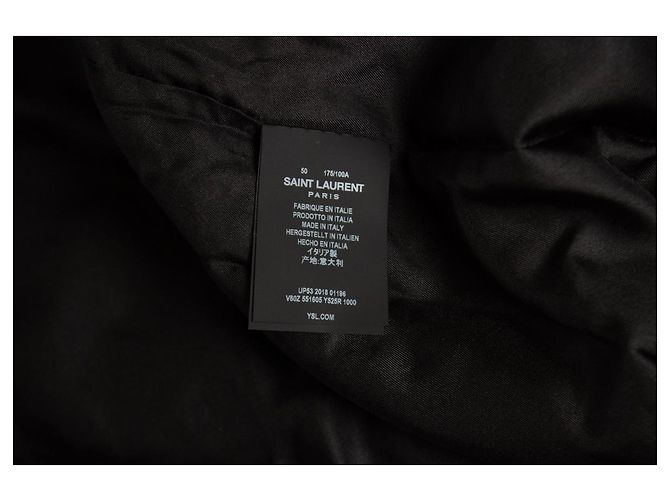 Saint Laurent, Bomber teddy in velluto cristallo 2018 Nero - vista 8