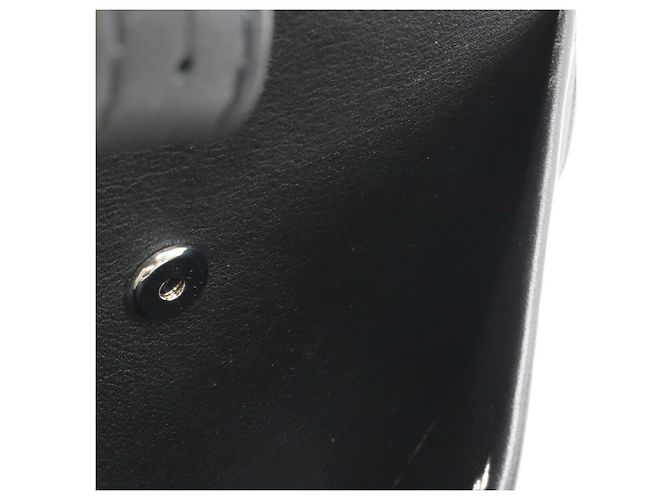 MCM Visetos Logo Backpack Coated Canvas Leather Black - view 9