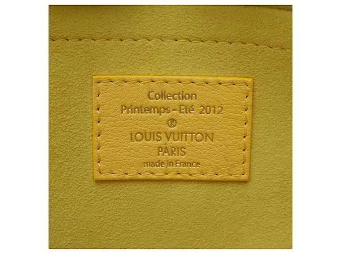 Borsa a Spalla in Denim Monogram Louis Vuitton Giallo - vista 8