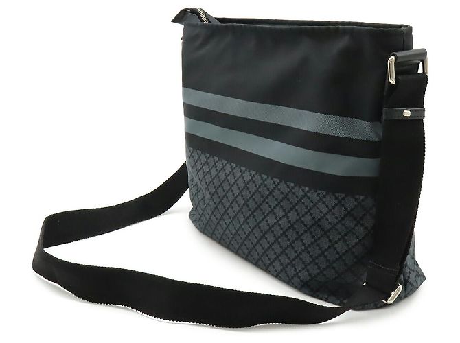 Borsa a Spalla in Nylon e Pelle Diamante Gucci Nero - vista 2