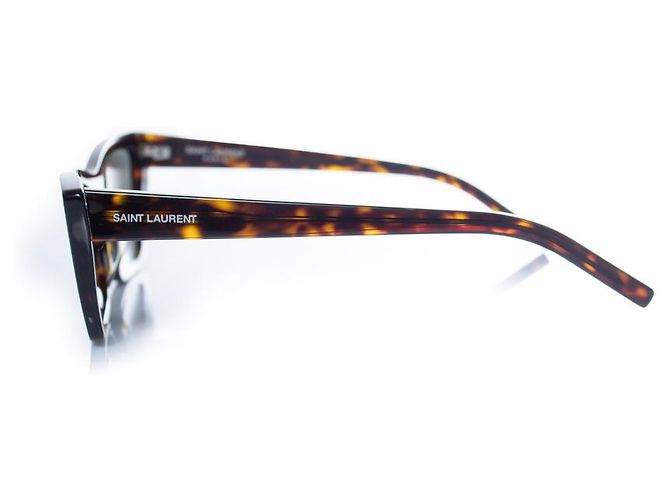 Gafas de sol Mica en tortuga marrón de Saint Laurent Castaño - vista 5
