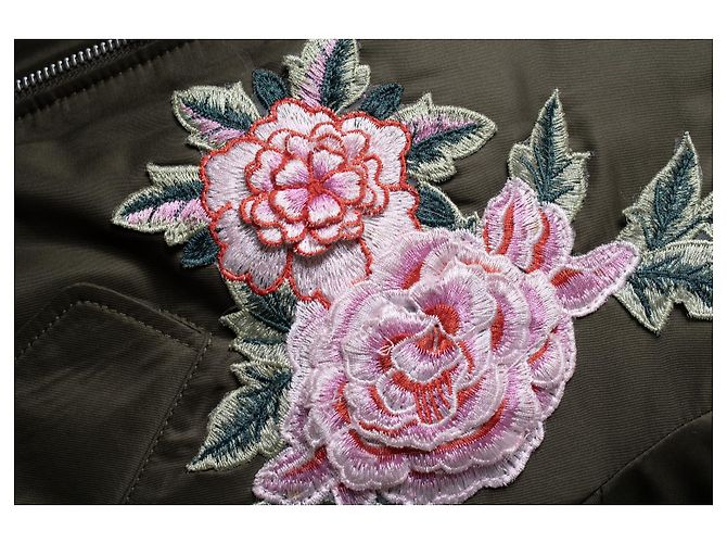 Philipp Plein, jaqueta bomber com capuz e bordado floral Multicor - vista 6