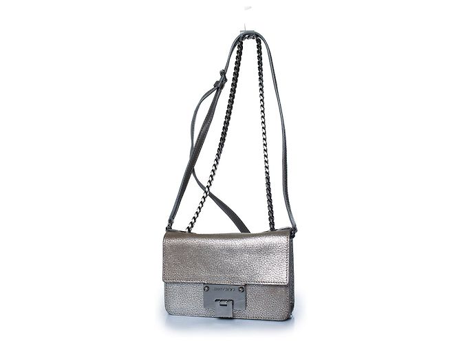 Borsa a tracolla in pelle argento Rebel di Jimmy Choo Metallico - vista 2