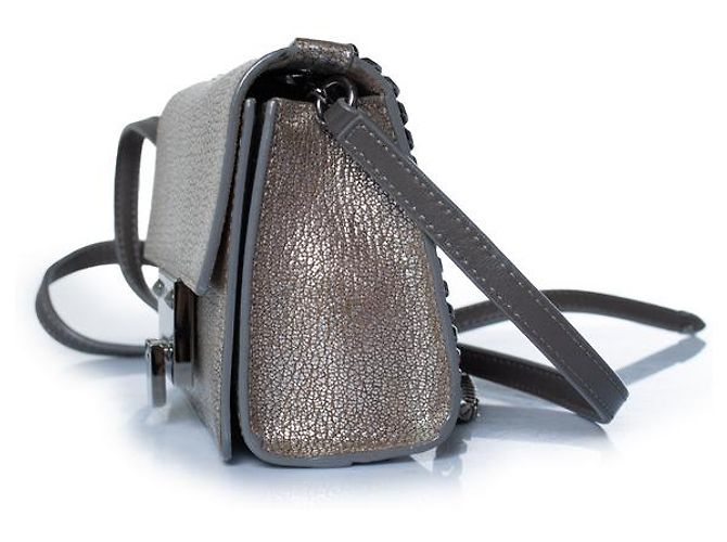Borsa a tracolla in pelle argento Rebel di Jimmy Choo Metallico - vista 3
