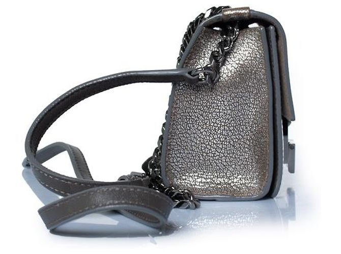 Borsa a tracolla in pelle argento Rebel di Jimmy Choo Metallico - vista 5