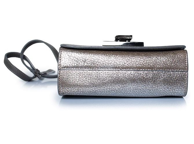 Borsa a tracolla in pelle argento Rebel di Jimmy Choo Metallico - vista 6