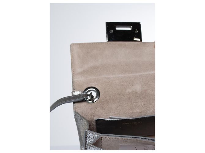 Borsa a tracolla in pelle argento Rebel di Jimmy Choo Metallico - vista 8