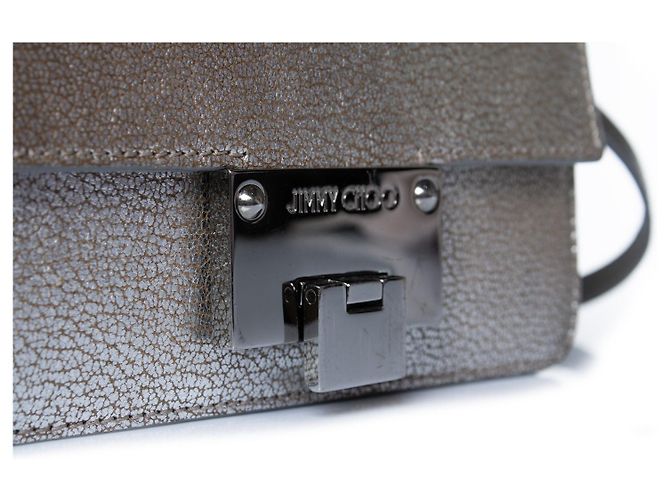 Borsa a tracolla in pelle argento Rebel di Jimmy Choo Metallico - vista 9