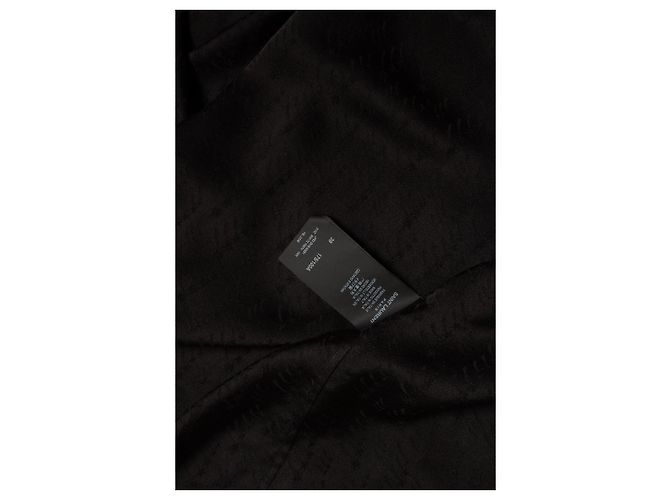 Camicia in seta nera con gocce di stelle di Saint Laurent Nero - vista 5