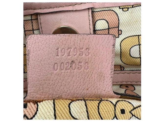 GUCCI Borsa Tote Joy Medium Rose Dragea in pelle Guccissima rosa - vista 5