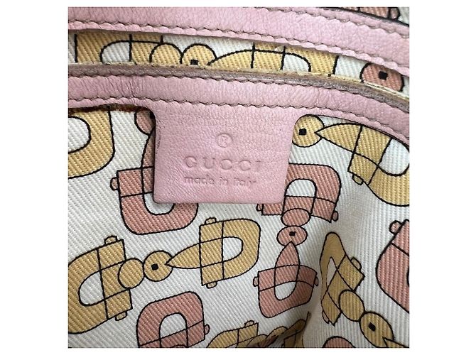 GUCCI Borsa Tote Joy Medium Rose Dragea in pelle Guccissima rosa - vista 6
