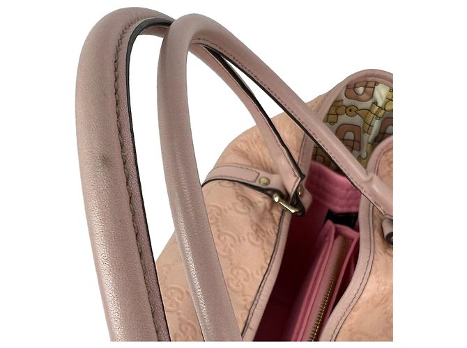 GUCCI Borsa Tote Joy Medium Rose Dragea in pelle Guccissima rosa - vista 9