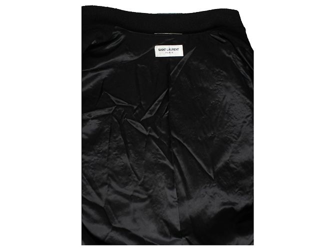 Saint Laurent, Degrade sequinned wool bomber jacket Multiple colors - view 8