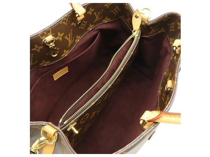 Borsa tote Monogram Montaigne GM di Louis Vuitton Marrone - vista 5