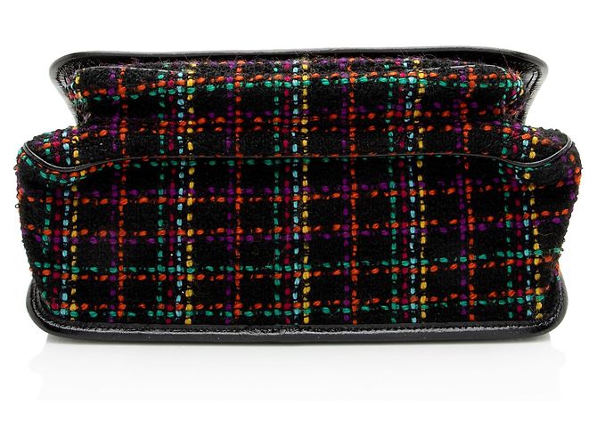 Borsa a Spalla Media Niki in Tweed Saint Laurent Nero - vista 4
