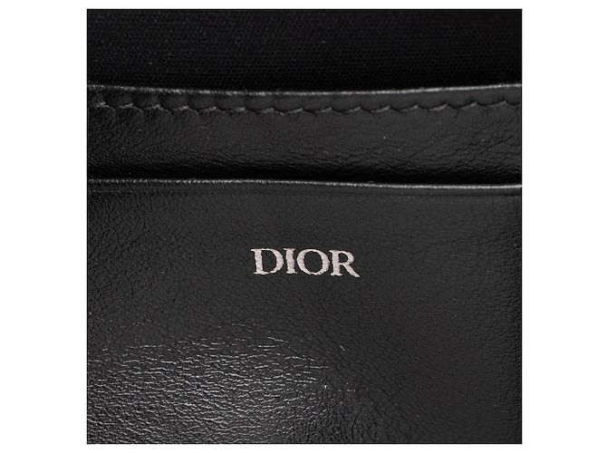 Pochette con doppia zip Dior Oblique Blu - vista 7