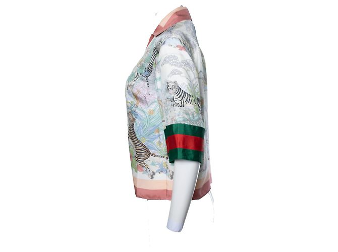 Gucci, top impreso con tigre de edición limitada Multicolor - vista 4